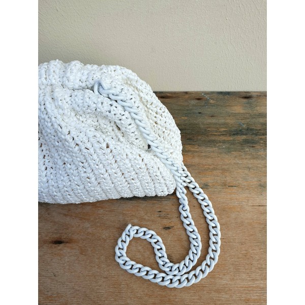 Maria La Rosa šiaudinė rankinė 